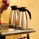 Tablecraft B2 Decaf Table Tent Sign - 2" x 2 1/2", Stainless thumbnail 2