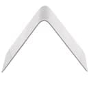 Tablecraft B7 Hot Water Table Tent Sign - 2" x 2 1/2", Stainless thumbnail 4