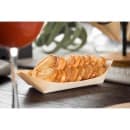 Tablecraft BAMDB5 Disposable Serving Dish - 5 1/4" x 3 3/8", Pinewood thumbnail 2
