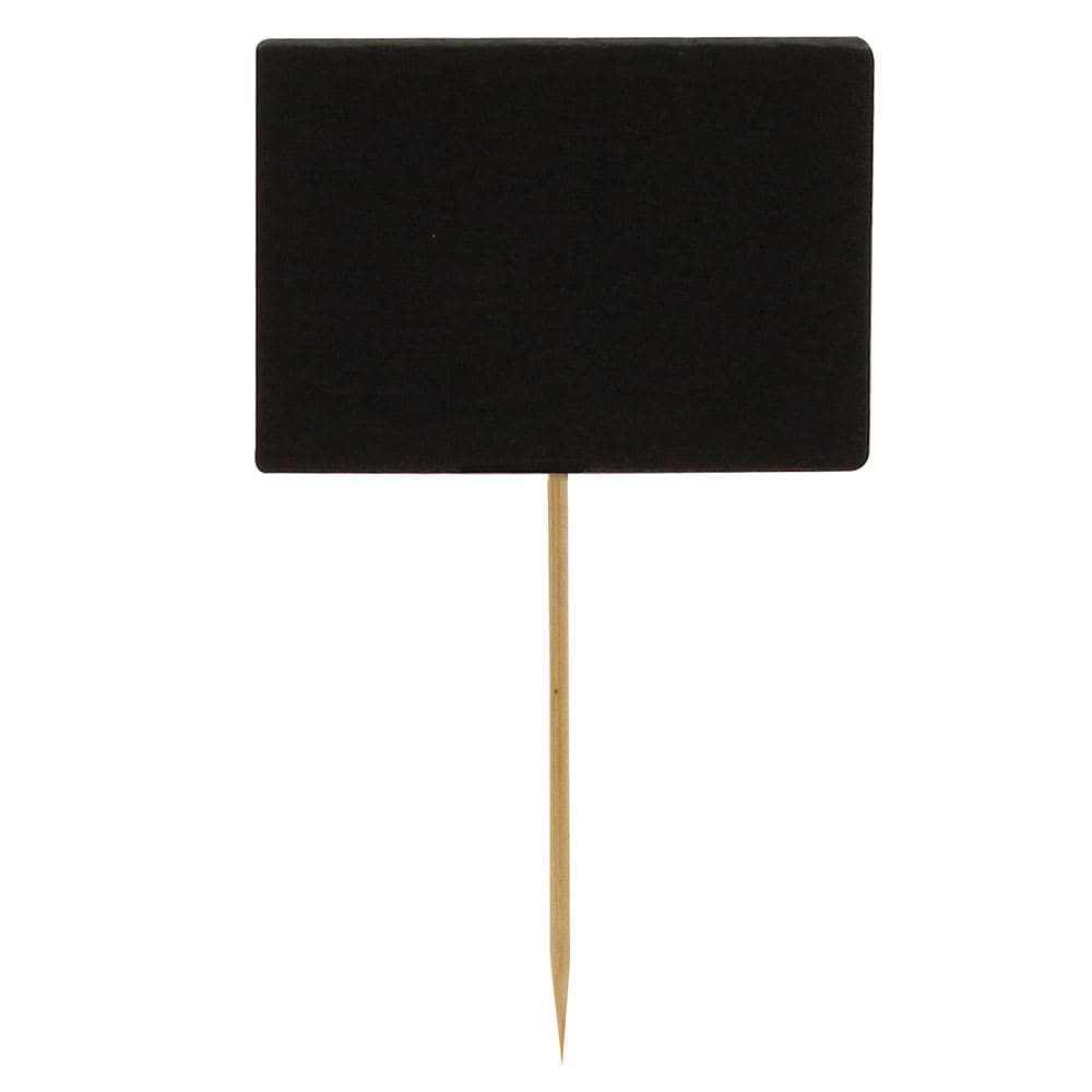 Tablecraft BAMDCB35 3 1/2" Bamboo Chalkboard Pick