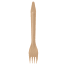 Tablecraft BAMDF65 6 1/2" Disposable Fork, Pinewood thumbnail 2