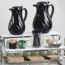 Tablecraft BAMDSP7 7" Square Bamboo Disposable Plate - Bamboo, Natural thumbnail 4