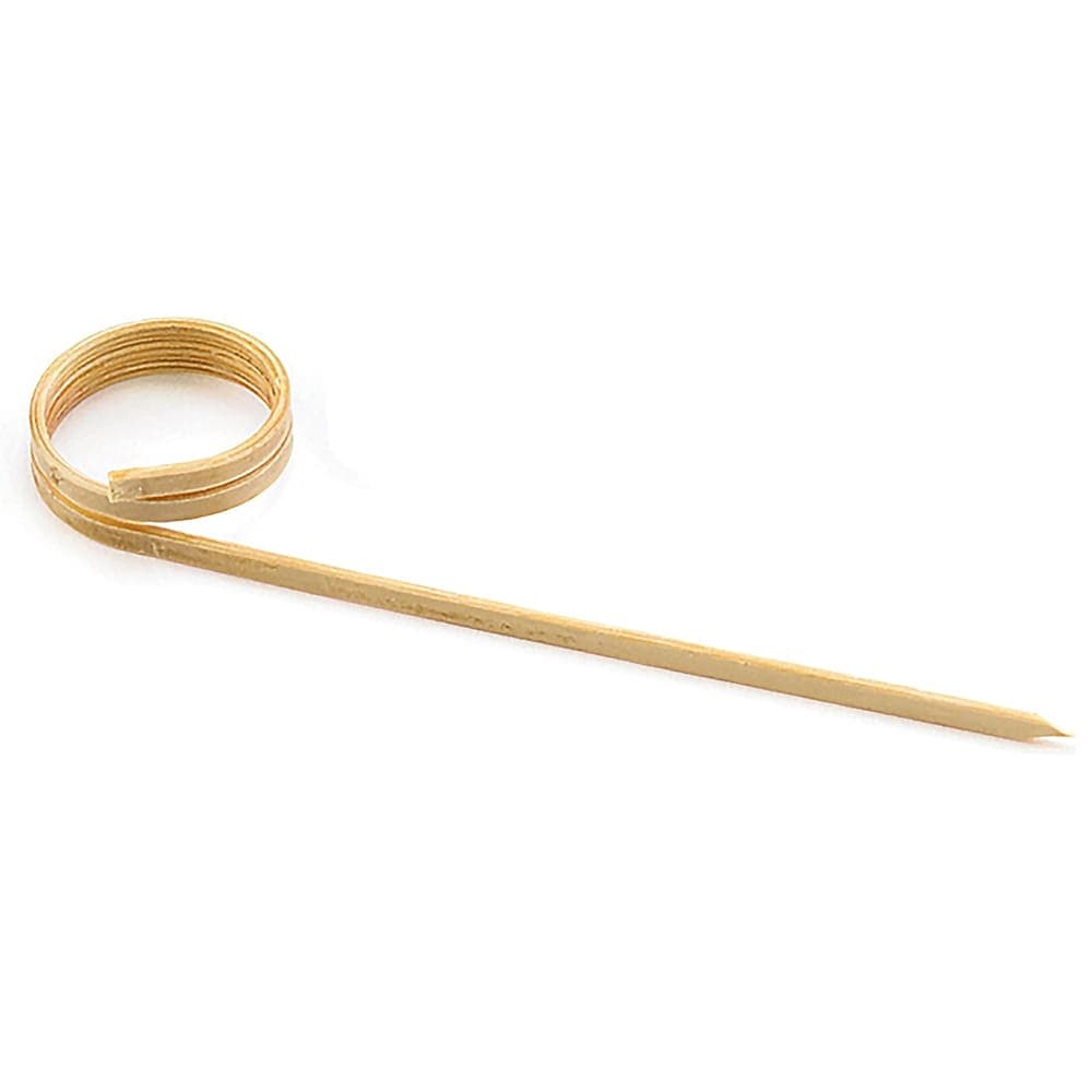 Tablecraft BAML35 3 1/2" Bamboo Card Holder Pick