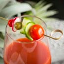 Tablecraft BAML35 3 1/2" Bamboo Card Holder Pick thumbnail 5