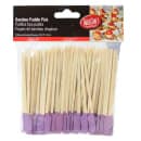 Tablecraft BAMP45PR 4 1/2" Bamboo Paddle Pick, Purple thumbnail 2