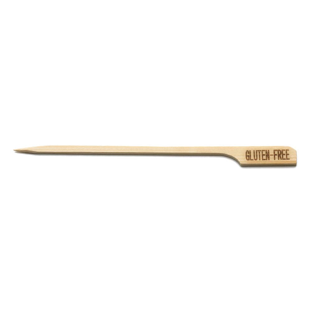 Tablecraft BAMP5G 5" Bamboo Gluten Free Paddle Pick