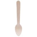 Tablecraft BAMSP425 4 1/4" Disposable Spoon, Pinewood thumbnail 2