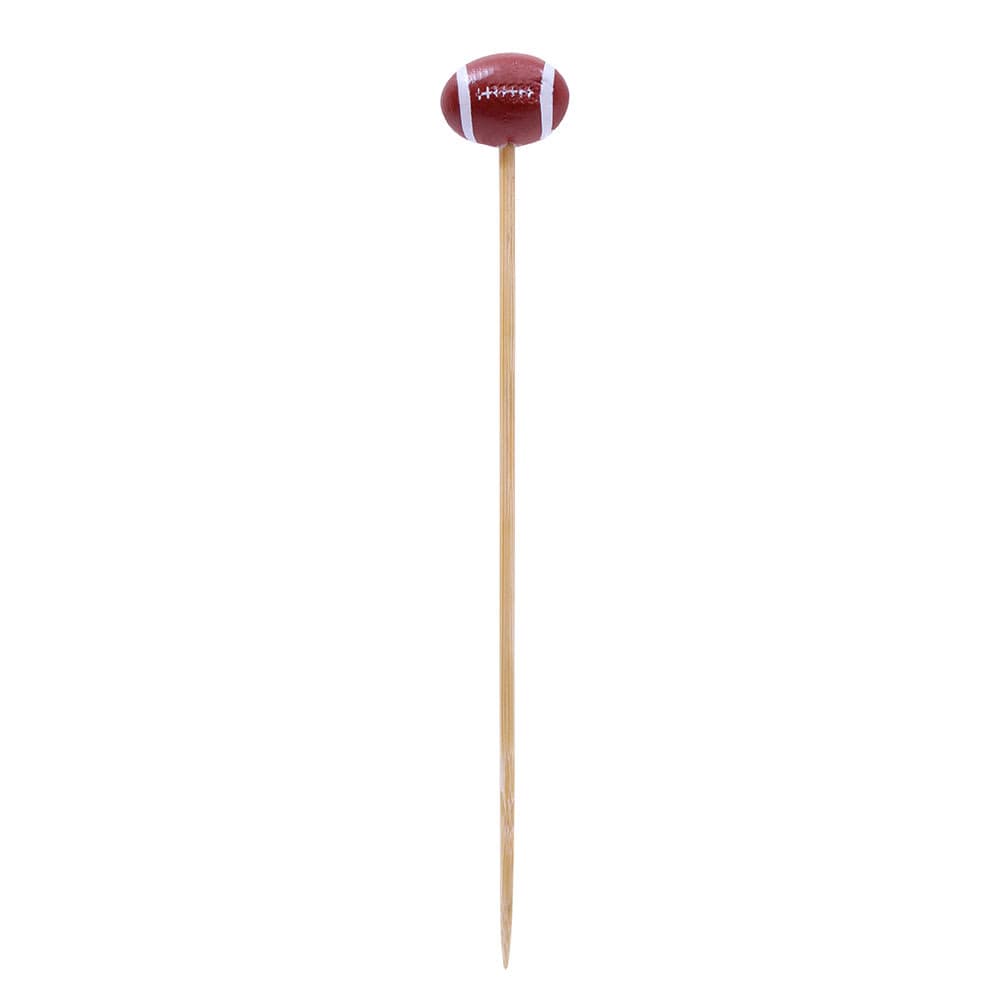 Tablecraft BAMSP645 4 1/2" Bamboo Football Pick