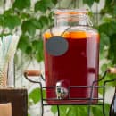 Tablecraft BDG2000 2 Gallon Rustic Country™ Glass Beverage Dispenser - Clear thumbnail 4