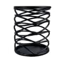 Tablecraft BK155 Round Sugar Caddy - Metal, Black thumbnail 2