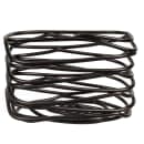 Tablecraft BK156 Rectangular Sugar Caddy - Metal, Black thumbnail 3