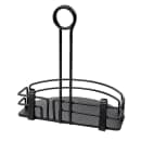 Tablecraft BK59512 Half-Moon Condiment Caddy - Metal, Black thumbnail 6