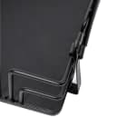 Tablecraft BK59512 Half-Moon Condiment Caddy - Metal, Black thumbnail 7