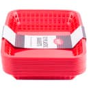 Tablecraft C1079R Cash And Carry Mas Grande Baskets - 11 3/4 x 8 1/2 x 1 1/2", Polypropylene, Rectangular, Red thumbnail 4
