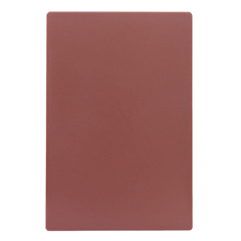 Tablecraft CB1218BRA Brown Polyethylene Cutting Board, 12 x 18 x 1/2", NSF Approved