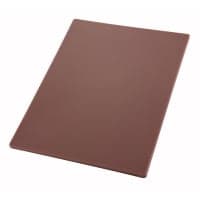 Tablecraft CB1218BRA Brown Polyethylene Cutting Board, 12 x 18 x 1/2", NSF Approved thumbnail 2