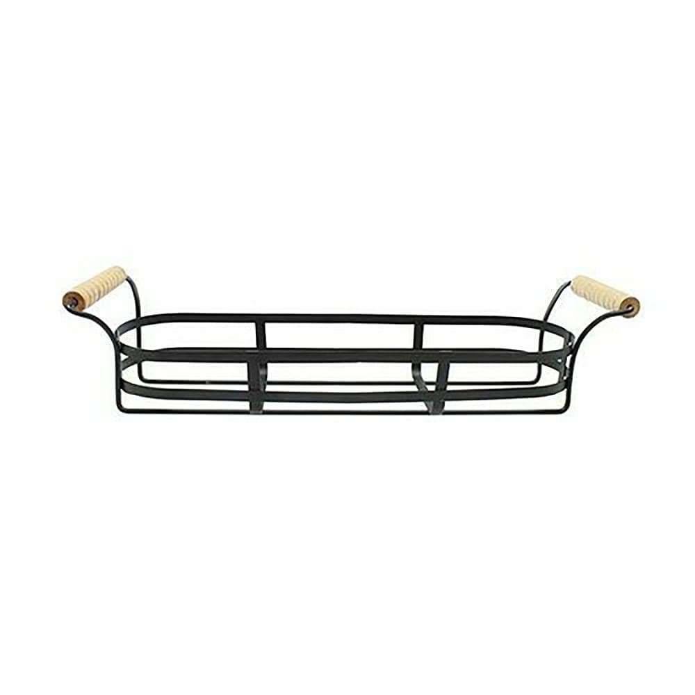 Tablecraft CJS12R Rectangular Condiment Caddy - Metal, Black