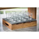 Tablecraft CRATE11 Rectangular Serving/Display Crate - 20 3/4" x 12 3/4" x 2 3/4", Wood, Acacia thumbnail 4