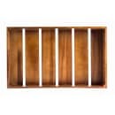 Tablecraft CRATE114 Rectangular Serving/Display Crate - 20 3/4" x 12 3/4" x 4 1/4", Wood, Acacia thumbnail 2