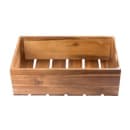 Tablecraft CRATE116 Rectangular Serving/Display Crate - 20 3/4" x 12 3/4" x 6 1/4", Wood, Acacia thumbnail 2