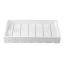 Tablecraft CRATE11W Wood Display Crate - 20 7/8"L x 12 3/4"W, 2 3/4"H, White thumbnail 3