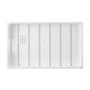 Tablecraft CRATE11W Wood Display Crate - 20 7/8"L x 12 3/4"W, 2 3/4"H, White thumbnail 5