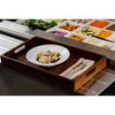 Tablecraft CRATESB11 Rectangular Serving/Display Crate - 20 7/8"L x 12 3/4"W, Acacia Wood thumbnail 6