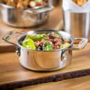 Tablecraft CW2052 16 oz Round Casserole Dish - Aluminum/Stainless Steel, Silver thumbnail 3