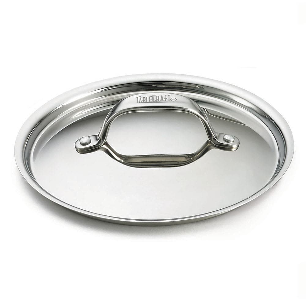 Tablecraft CW2052L 5" Round Lid - Aluminum/Stainless Steel, Silver