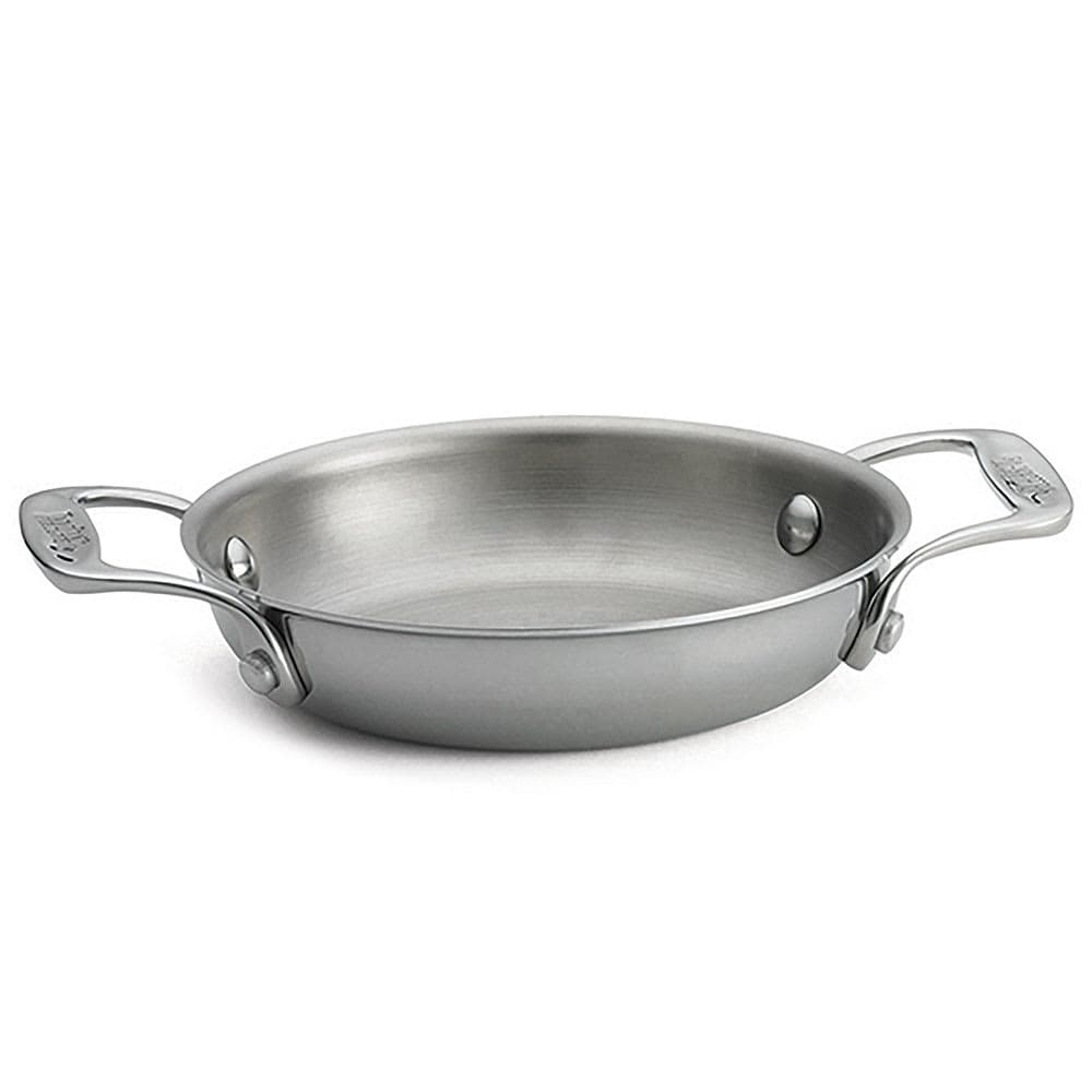 Tablecraft CW2054 16 oz Round Casserole Dish - Aluminum/Stainless Steel, Silver