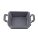 Tablecraft CW30150 12 oz Square Mini Serving Dish w/ Handles, 5" x 5", Cast Iron thumbnail 3