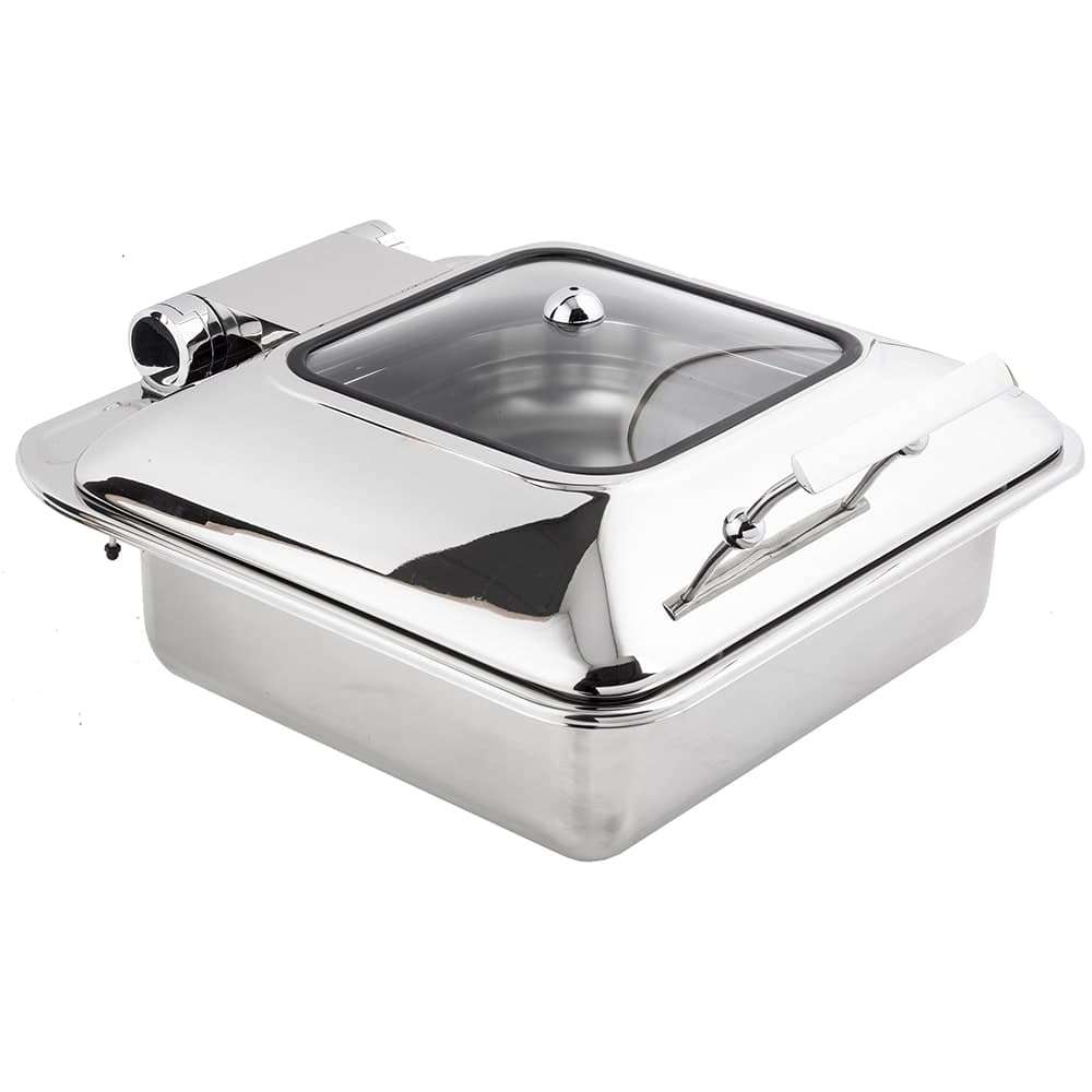 Tablecraft CW40163 Two-Thirds Size Chafer w/ Hinged Lid & Induction Heat