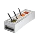 Tablecraft CW40212RSA Half Long Cooling Station w/ (1) CW60103, Rectangular, Random Swirl Finish thumbnail 5