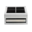 Tablecraft CW40214BRA Half Size Cooling Station w/ (1) CW60101, Rectangular, Brushed Finish thumbnail 2
