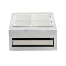 Tablecraft CW40214BRA Half Size Cooling Station w/ (1) CW60101, Rectangular, Brushed Finish thumbnail 3