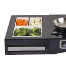 Tablecraft CW40214BRATBK Half Size Cooling Station w/ (1) CW60101, Rectangular, Brushed Finish, Black thumbnail 3