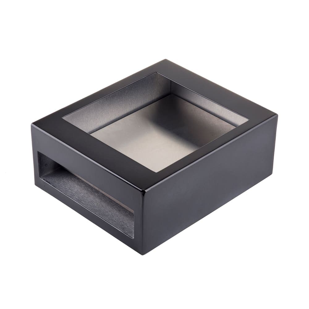 Tablecraft CW40214BRATCL Half Size Cooling Station w/ (1) CW60101, Rectangular, Brushed Finish, Clear