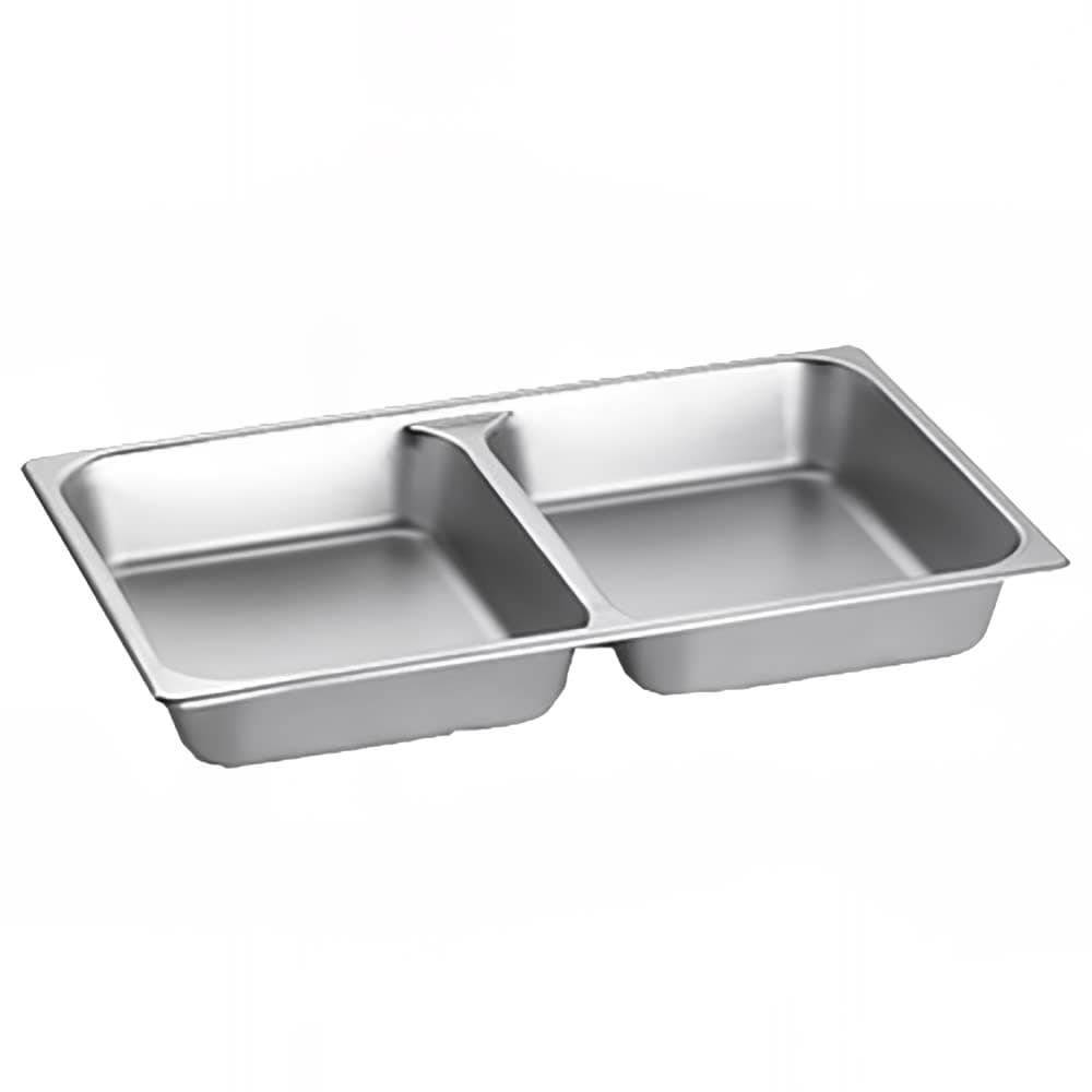 Tablecraft CW40298 Divided Replacement Pan, Full Size, (2) 4 1/2 qt Compartments, Fits CW40161 & CW40167