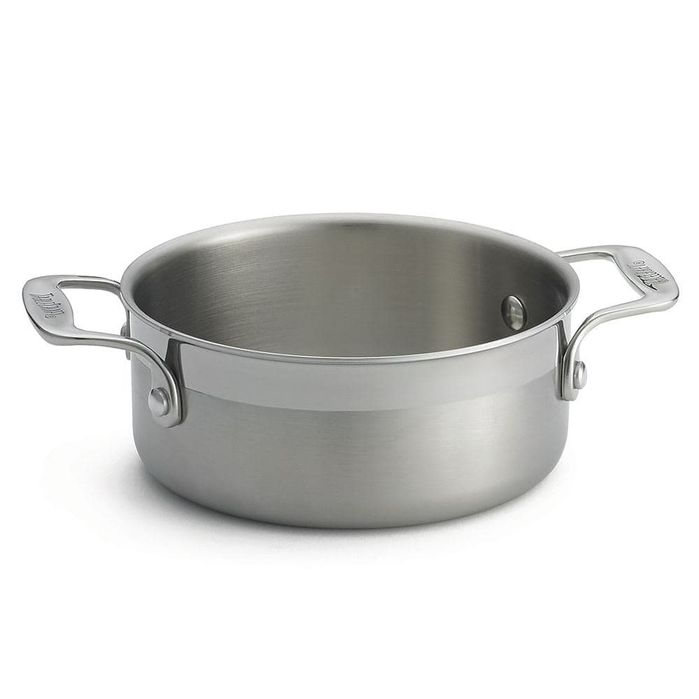 Tablecraft CW7000 1 qt Round Casserole Dish - Aluminum/Stainless Steel, Silver