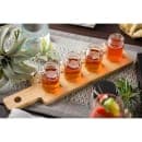 Tablecraft FLIGHT1 Wood Flight Paddle - 17" x 4" x 5/8", Holds (4) Glasses (Not Included), Reversible, Bamboo thumbnail 3