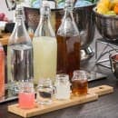 Tablecraft FLIGHT1 Wood Flight Paddle - 17" x 4" x 5/8", Holds (4) Glasses (Not Included), Reversible, Bamboo thumbnail 4