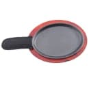 Tablecraft FSR3 Oval Fajita Platter Set - 16" x 9", Cast Iron thumbnail 3