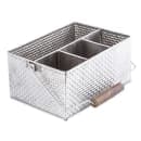 Tablecraft GPSSCADDY Rectangular Flatware Caddy w/ (4) Compartments, Stainless thumbnail 4