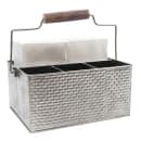 Tablecraft GPSSCADDY Rectangular Flatware Caddy w/ (4) Compartments, Stainless thumbnail 6