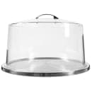 Tablecraft H820P422 12 3/4" Cake Plate with Cover - Clear thumbnail 2