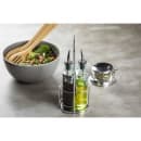 Tablecraft H918N 8 1/2 oz Cruet Set w/ Chrome Rack - Glass, Green Tint thumbnail 5