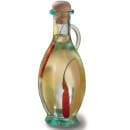 Tablecraft H9220 8 oz Cruet w/ Cork Stopper - Glass, Green Tint thumbnail 2