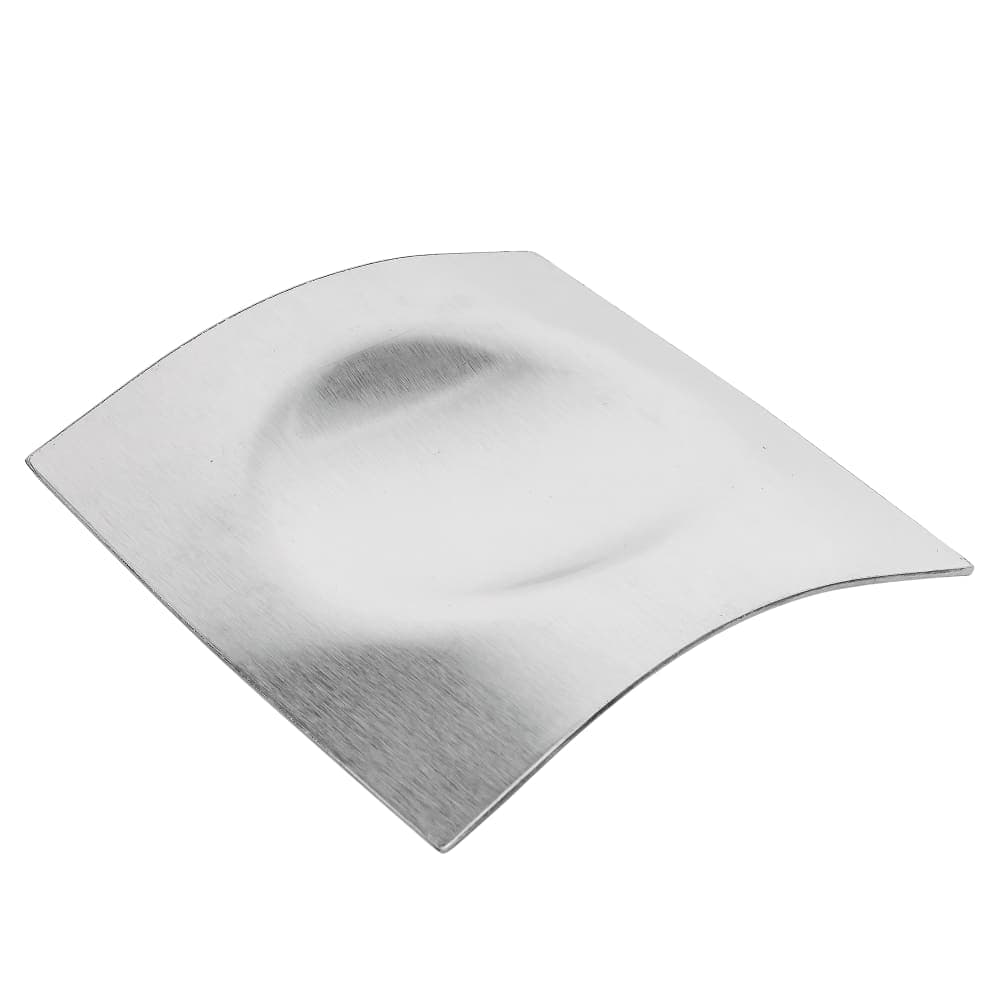 Tablecraft HB3 5" Square Spoon Rest - Brushed Stainless