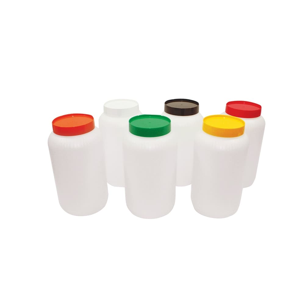 Tablecraft JC1064R Polyethylene Backup Unit w/ Red Color-Coded Cap, Half Gallon