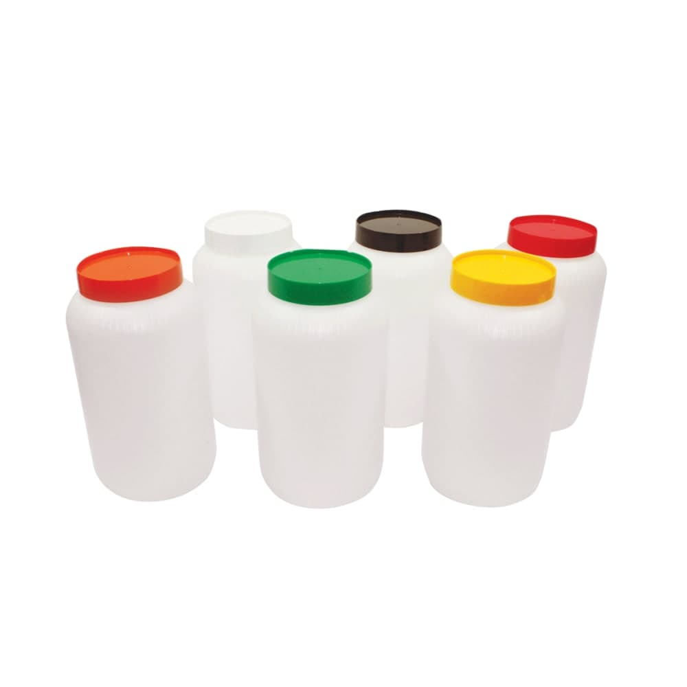 Tablecraft JC1064W Polyethylene Backup Unit w/ White Color-Coded Cap, Half Gallon